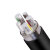 FIFAN 3+2铝电缆5芯铝电缆线YJLV22电压0.6/1KV铠装地埋线 3*240+2*120平方 一米价