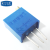 【高科美芯】 国产蓝色多圈精密可调电阻 顶调电位器3296W 1M 105 顶调 (10个)