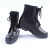 久臻 ZJH32 新式冬季男款黑色皮靴 保安劳保工作靴 超纤皮靴 46 