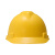 梅思安/MSA V-Gard ABS标准型一指键帽衬 V型无孔安全帽施工建筑工地劳保男女防撞头盔 黄色 1顶