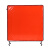 AP友盟 电焊防护屏 阻燃焊接屏风 1.74M*1.74M 方管框红色AP-8266