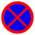 交通安全标识 标志指示牌 道路设施警示牌 直径60cm 禁止停车标牌