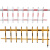 定制双层栅栏闸杆 拦车杆蓝卡小区停车场胶条杆10*5八角铝合 栅栏5米黄/白