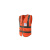 曼睩 A款荧光橙L 施工作业安全防护反光马甲多口袋反光衣ML-023