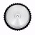 砂带机橡胶轮铝芯砂带轮打磨过砂沙带机配件沙带套轮主动轮抛光轮 300*50*25.4(孔)45度