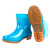 3531  女款低筒雨靴1305防滑牛筋低帮雨鞋工作水鞋 蓝色 38
