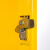 震迪全钢气瓶柜单瓶含报警器黄色智能通风安全柜子KD114