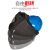 高空作业电焊帽式面罩配安全氩弧焊头戴式焊工卡扣全脸防护 插槽自动变光面罩 编号12