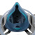 LISM7502全脸防毒面具防有毒气体活性炭喷漆专用全面罩化工农药电焊防 蓝色面具7件套+10片T型棉