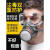 代尔塔（DELTAPLUS）防毒口罩面具全面罩工业防尘喷漆专用防护罩面罩粉尘二手烟呼吸 防尘毒套装+防雾护目镜+60片滤