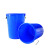 兰诗（LAUTEE）DA2143 大号塑料桶工业储存胶桶带盖圆形储水桶 蓝色50升【无盖】