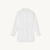SANDRO女装法式气质简约宽松抽绳收腰长款白衬衫上衣SFPCM00715 白色 0