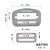 安全带配件调节扣定位板D型扣快字母扣安全绳保护套腰扣挂点 金属子母调节扣5CM