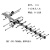 地面波八木天线宜飞天线 十五单元天线 天线+外置抗5g放大器35dB 0m