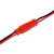 JST对插线 2P连接线 D公母插头 2Pin 红黑色 单头线长10/20CM 公头 20cm普通10条