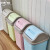 中环力安 北欧拼色垃圾桶 卫生间厨房分类垃圾篓办公室塑料垃圾桶 A 中号摇盖 颜色随机
