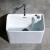 国米（Guomi）50×28cm大号长方形陶瓷阳台拖把池卫生间一键台控拖布池拖地墩布池 50×28cm（不含龙头）