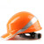 代尔塔 安全帽带荧光条电力绝缘工地头盔ABS材质绝缘1KV到1.5KV 102018 红色