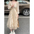 安姿影超仙森系夏季新款气质仙女裙长袖两法式温柔风吊带连衣裙 开衫单件 s 建议80-95斤