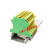 黄绿接地端子USLKG2.5双色4/10/16平方导轨式电箱接线端子排 25平方接地端子