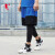 乔丹QIAODAN篮球服套装男 透气背心球服比赛训练运动背心短裤两件套 绀青 180/XL