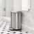 定制implhuman 厨房卫生间不锈钢脚踏板式垃圾桶4.610 4L 6L黑色