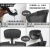 ERIKOLE定制款简易加装办公电脑椅头靠头枕靠枕免打孔高矮可调节椅背 带升级加强细纹网布黑