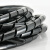 海斯迪克 HKW-303 PE塑料缠绕管 电线线束保护带 16MM 黑色5米/卷×2卷