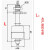 忽风高温不锈钢浮球开关 液位开关 水位开关 液位控制器 水位控制器 45mm常温0-110v