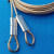 翻工业库门滑升门电动门钢索钢丝不锈钢不锈滑升门卷帘门钢丝绳板 3毫米粗2.2米一对
