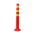 百舸（BAIGE）75CM塑料警示柱立柱警示防撞弹力全新料道口标反光分道体 红黄款