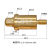 螺纹式探针弹簧顶针信号针电池连接器导电顶针探针连接器 藕色