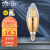 雷士照明（NVC）LED灯泡尖泡E14小螺口蜡烛灯泡照明高亮节能灯 9瓦暖黄光3000K
