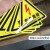 有点危险标识 有电危险警示贴 三角形 安全标识牌 当心触电 贴纸 黑色闪电 10x10cm