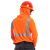 安大叔 JJ-E804 荧光橙 圆领长袖反光T恤 3M安视透气反光材料 涤纶鸟眼透气面料 定做 S码 1件