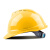 星工安全帽 新国标ABS工地V型防砸抗冲击工程电力施工印字 黄色