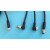孔柔连接器M8防水航空插头 3芯4T公头母头 3针孔传感器带线2米 直头3孔母头带线2米
