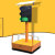 探福（TANFU）(黄色四面三灯)交通信号灯红绿灯驾校场地可移动手推升降式太阳能道路障灯单面备件P207