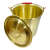 防爆一体成型铝制黄铜带盖子石油化工废料储存桶手提水铝桶 铝桶锥形20L无盖一体成型
