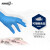 爱马斯丁腈手套耐用型无粉一次性橡胶乳胶检查手套工业实验清洁盒装PVC手套 蓝色加长型丁腈100只BNL S码-小号-42100