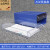 桌面组合抽屉式a4文件收纳盒塑胶办公档案整理柜资料矮柜 A5分类双抽盒(蓝色)
