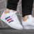 阿迪达斯 （adidas）板鞋男夏季新款低帮时尚轻便透气运动休闲鞋 EE7901白色/三条纹 45
