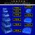 阿斯卡利（ASCARI）货架零件盒分类螺丝收纳元件物料五金工具箱配件斜口塑料盒子小 P0【155*107*74】 蓝