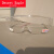 护目镜防飞溅防风沙安全透明防护眼镜劳保眼镜工作护目镜 玻璃带蓝膜透明电焊眼镜