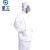 星工（XINGGONG）防静电服 分体带帽喷漆防护服无尘洁净室防尘服 白色 XXXL码