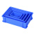 豫恒玖加厚塑料周转箱零件盒长方形运输收纳箱物流中转盒配件整理箱蓝色650*410*155mm