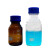 螺纹口广口瓶丝口蓝盖试剂瓶密封瓶实验室取样瓶玻璃瓶透明棕色 蓝盖锥形透明试剂瓶1000ml