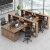 财务办公桌办公室桌椅组合简约现代职员员工工位电脑桌双人办公桌 1.5米单人位 1.5米双人位+柜+椅子