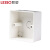 联塑（LESSO）明装开关盒(加厚型)PVC电工套管配件白色 86×86/Φ20/46