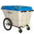 400L550L塑料环卫保洁清运车移动垃圾桶垃圾车手推车户外带盖带轮 550L（不带盖）